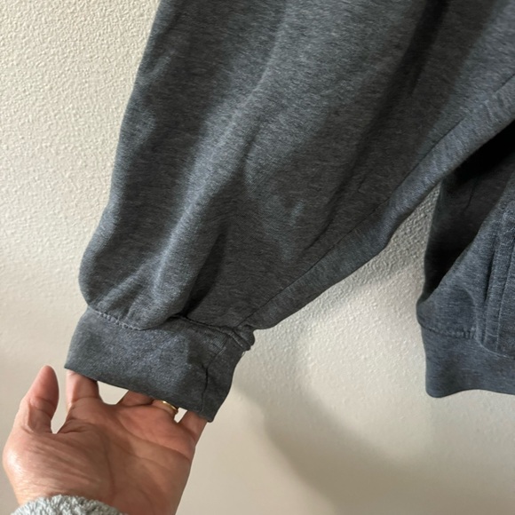 Vintage Y2K Nike Gray Label Hoodie Charcoal Gray Kangaroo Pocket Stained-XXL - Picture 5 of 11